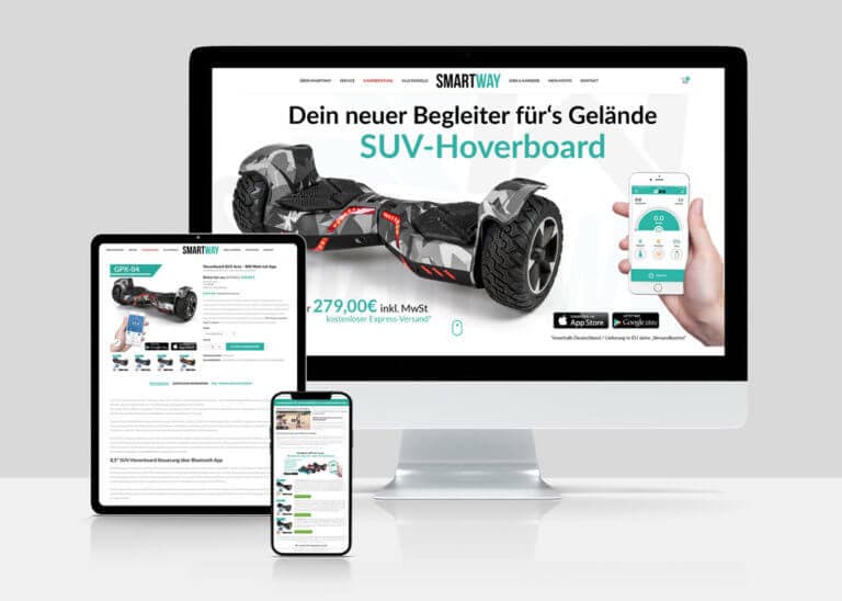 Smartway Berlin - Webshop und Webseite
